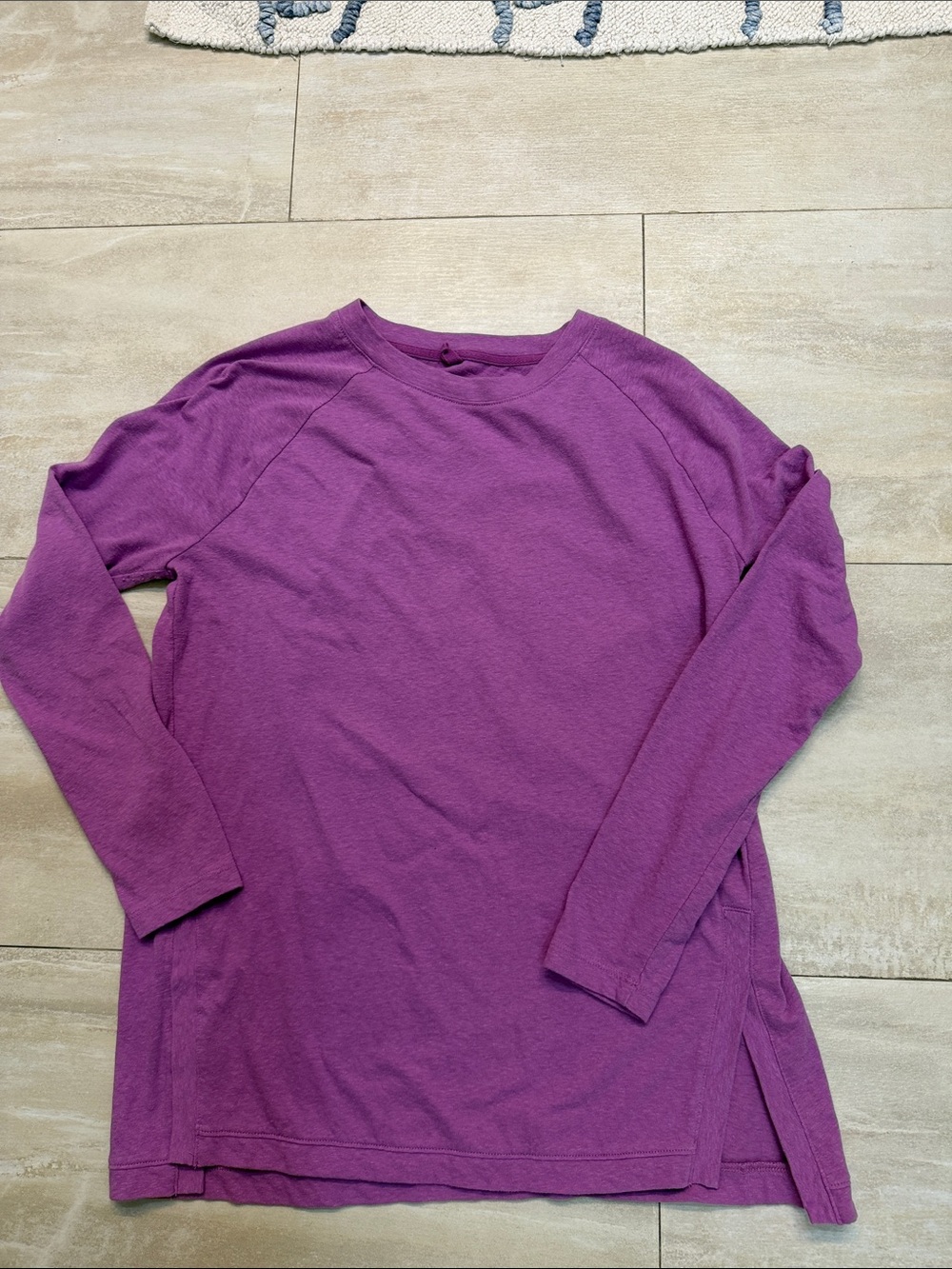 Lou & Grey Purple Crewneck Tunic Top